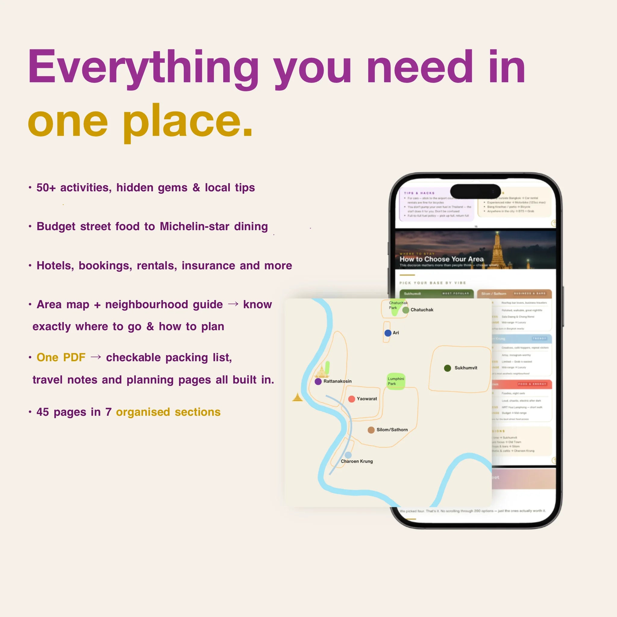 Bangkok Travel Cheat Sheet