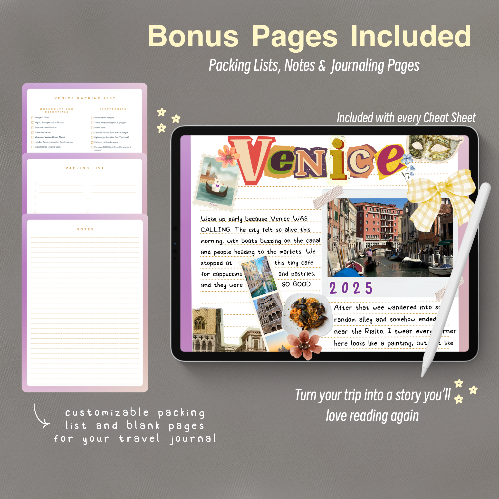 Travel Cheat Sheet Venice-Italy