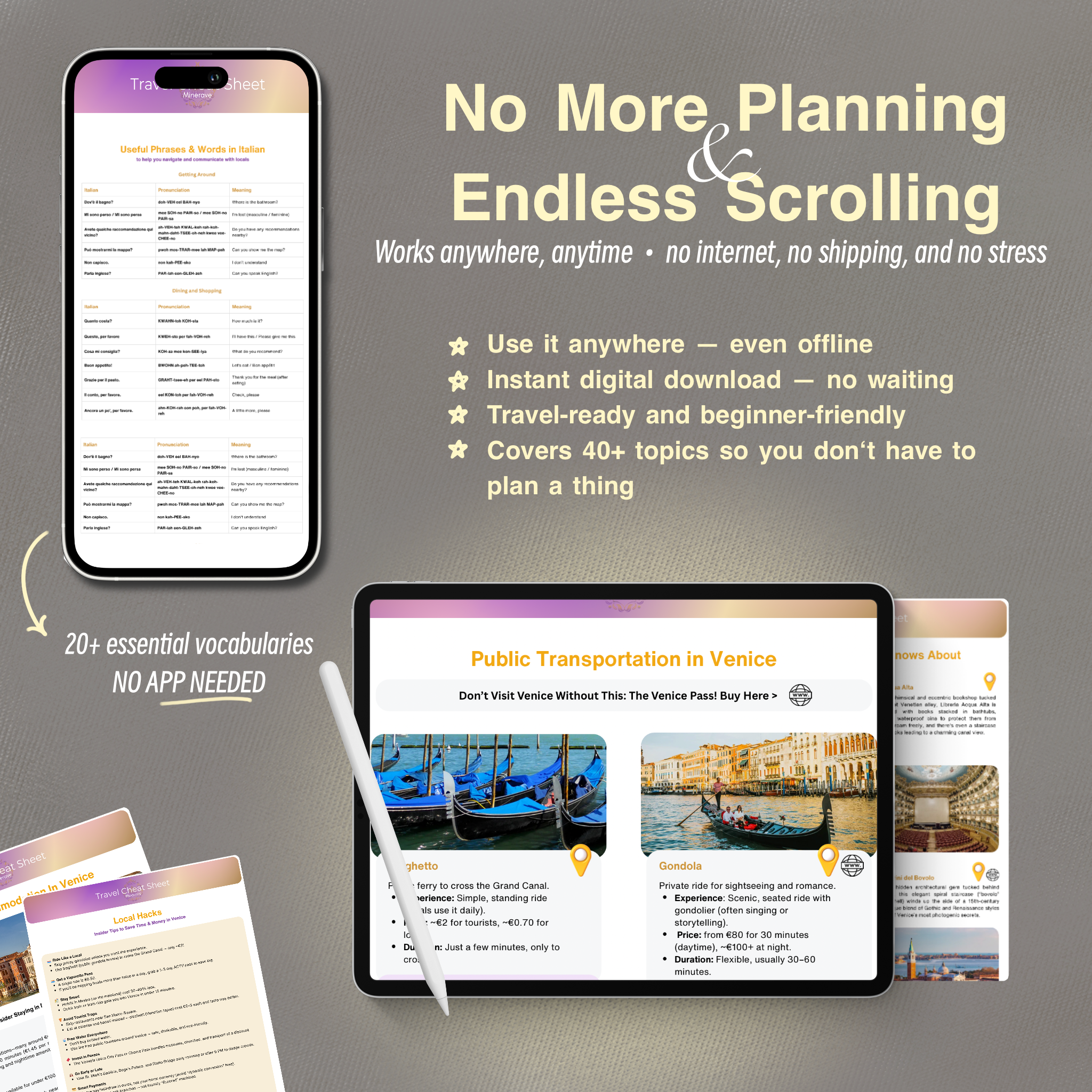 Travel Cheat Sheet Venice-Italy