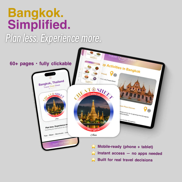 Bangkok Travel Cheat Sheet