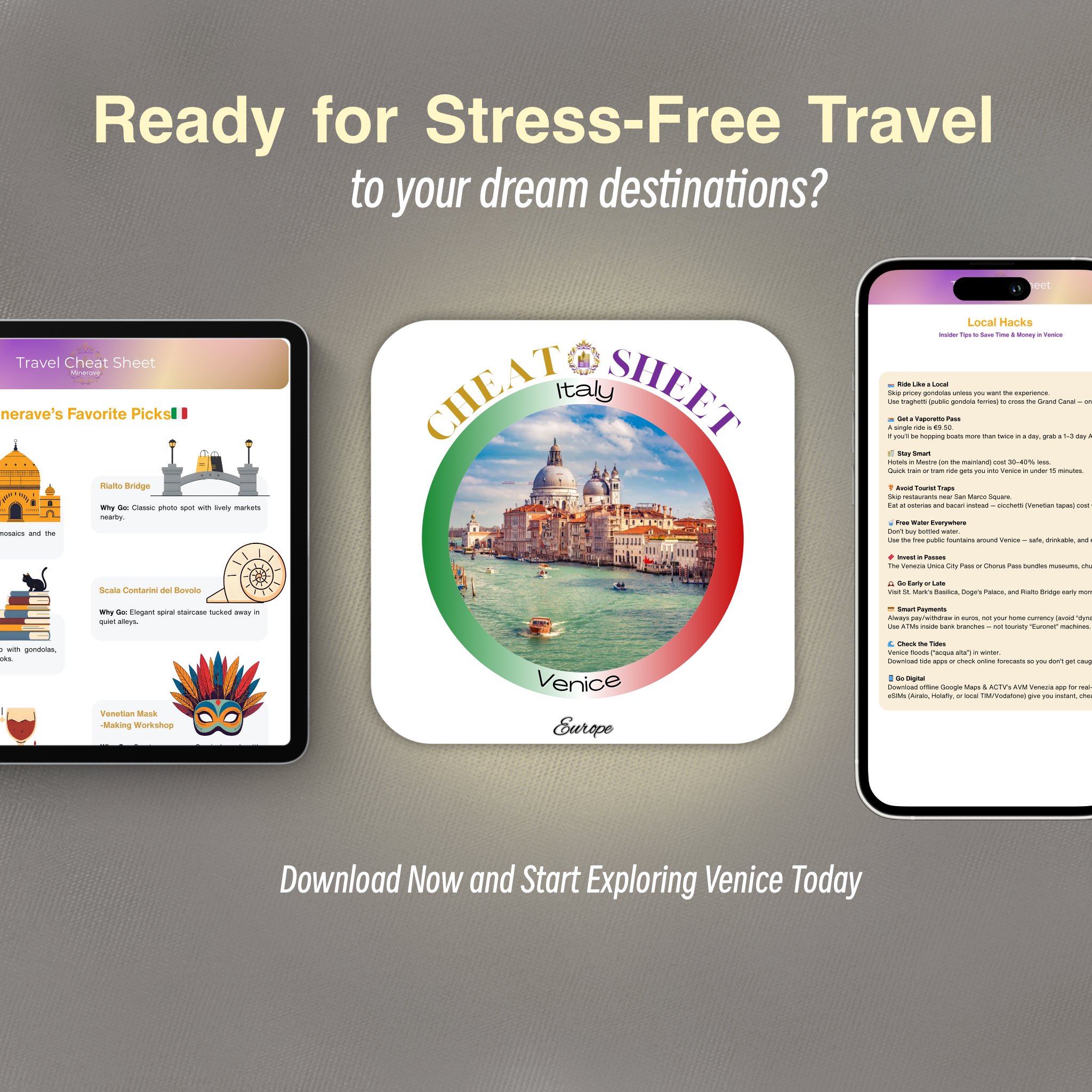 Travel Cheat Sheet Venice-Italy